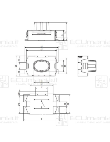 Interruttore Tattile, KEY-SWT-002, 4.2