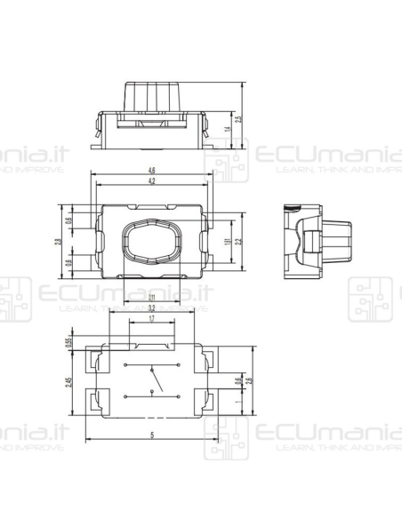 Interruttore Tattile, KEY-SWT-002, 4.2