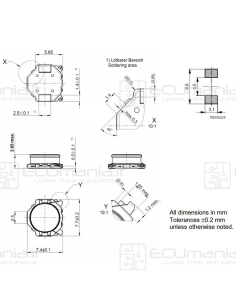 Antenna RFID KEY-IND-006, 2.36mH, 125kHz 2