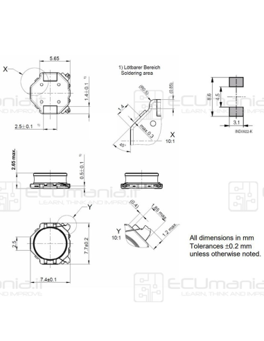 Antenna RFID KEY-IND-006, 2.36mH, 125kHz