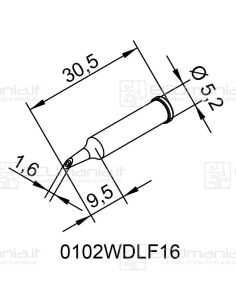 Punte ERSA Serie 102 WD, PowerWell, concave 2
