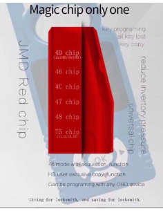 Transponder JMD RED CHIP, per copia ID4D-40, ID4D-80,...