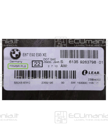 Lear FRM3 Freescale MC9S12XEQ384