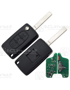Chiave Radiocomando KRC-CIT-3B-001, Flip, 3 tasti, Fari /... 2