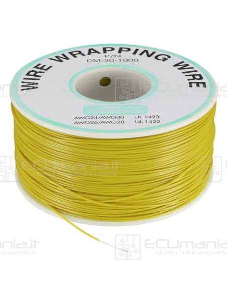 Cavo per ripristino piste PCB, AWG30, diametro conduttore 0.25mm, lunghezza 305mt, in vari colori