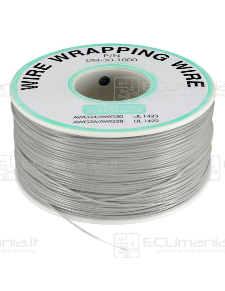 Cavo per ripristino piste PCB, AWG30, diametro conduttore 0.25mm, lunghezza 305mt, in vari colori