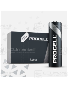 Batteria Duracell Alcalina Professionale Stilo AA, 1.5V,...