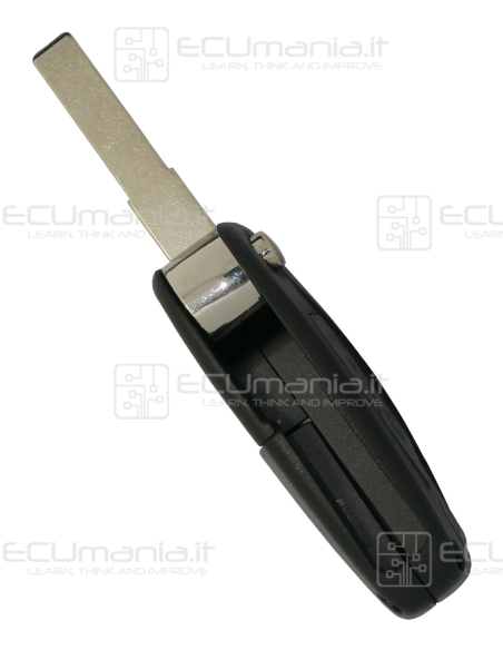 Cover Radiocomando KCO-FIA-3B-PB2 / PN2, Flip, 3 tasti, SIP22, alloggiamento batteria posteriore, NERO / BLU