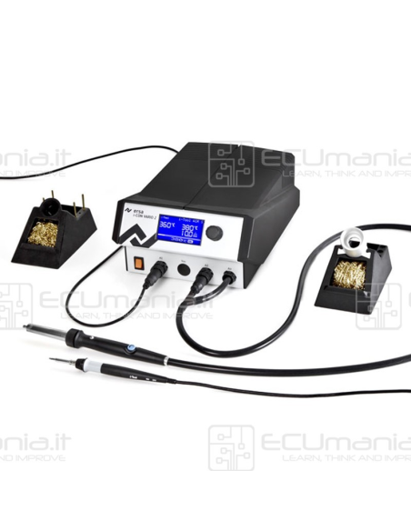 Stazione Saldante ERSA i-CON VARIO 2, 2 canali, Aria calda, con INTERFACCIA, con Vacuum OPTIONAL, Configurabile