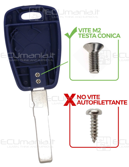 Cover Radiocomando KCO-FIA-1B-002 / 003, 1 tasto, GT15 / SIP22, NERO / BLU