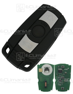 Chiave Radiocomando KRC-BMW-002, 3 tasti, HU92, CAS3 / CAS3+ 2