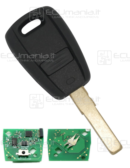 Chiave Radiocomando KRC-FIA-003, 1 tasto, SIP22, NERO / BLU