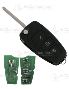 Chiave Radiocomando KRC-FOR-003, Flip, 3 tasti, HU101 2