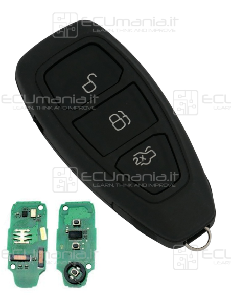 Chiave Radiocomando KRC-FOR-004, Keyless, 3 tasti, HU101