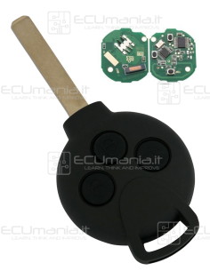 Chiave Radiocomando KRC-MCC-002, 3 tasti, VA2 2