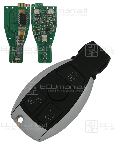 Chiave Radiocomando KRC-MER-001, 3 tasti, HU64