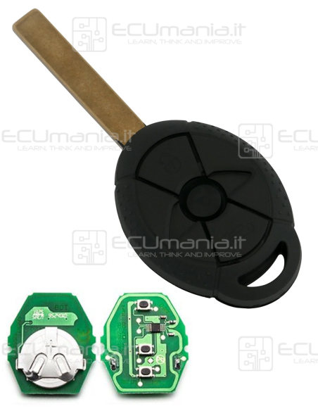 Chiave Radiocomando KRC-MIN-003, 3 tasti, HU92, EWS3