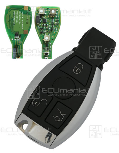 Chiave Radiocomando KRC-MER-001C, 3 tasti, HU64