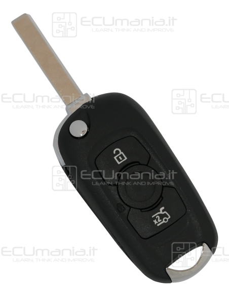 Chiave Radiocomando KRC-OPE-006, Flip, 3 tasti, HU100