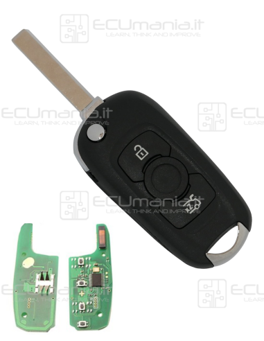 Chiave Radiocomando KRC-OPE-006, Flip, 3 tasti,...