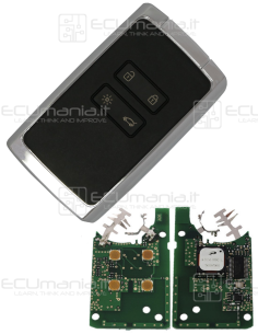 Card Radiocomando KRC-REN-009, Keyless, 4 tasti, VA2 2