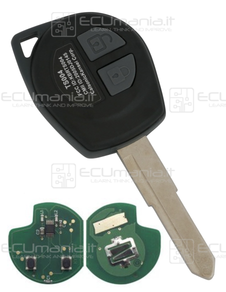 Chiave Radiocomando KRC-SUZ-001, 2 tasti, HU133