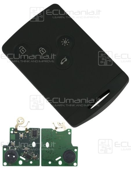 Card Radiocomando KRC-REN-003, Keyless, 4 tasti, VA2