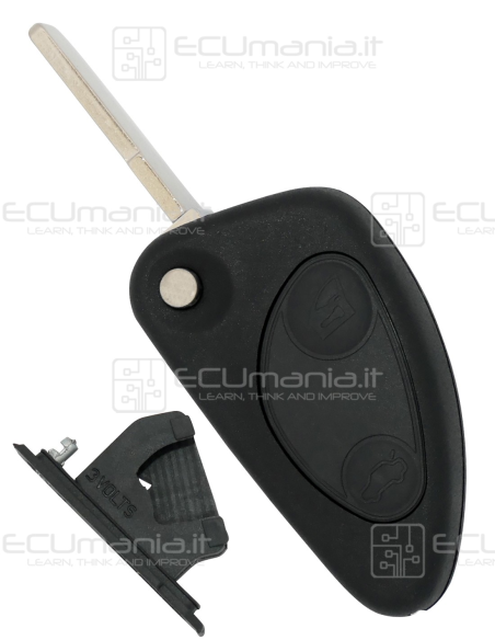 Cover Radiocomando KCO-ALF-2B-001 / 002, Flip, 2 tasti, SIP22