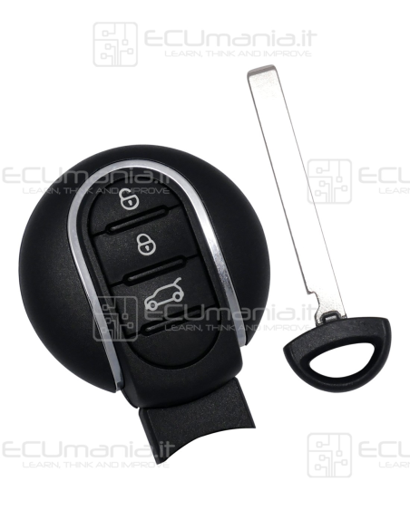 Chiave Radiocomando KRC-MIN-004, 3 tasti, HU92, CAS4+ / FEM