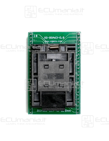Adattatore VFBGA63 per XGecu PRO T56, con doppio frame intercambiabile per NAND 10.5x13mm e 9x11mm