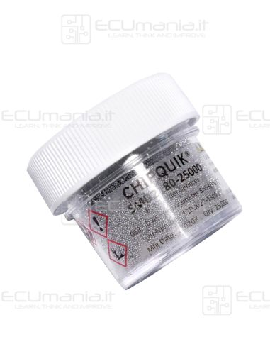 Sfere per Saldatura & Reballing,  SLD-SPH-SMD2180, diametro 0.4mm, q.tà 25000