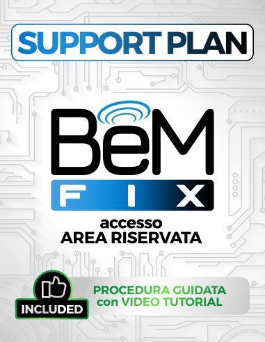 BeM FIX Support PLAN, Accesso area riservata