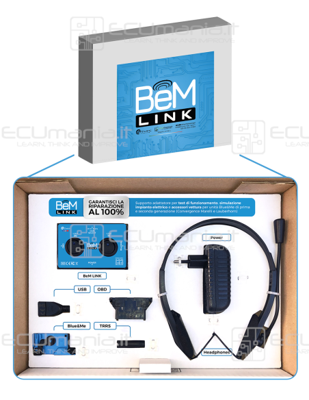BeM LINK, supporto adattatore per unità Blue&Me con alimentatore esterno