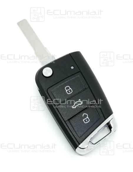 Cover Radiocomando KCO-VWA-3B-001, Flip, 3 tasti, HU66