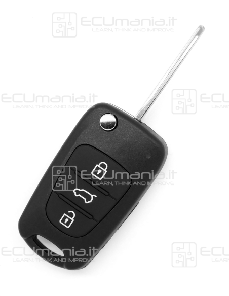 Cover Radiocomando KCO-HYU-3B-001 / 2 / 3, Flip, 3 pulsanti, profilo TOY40 / LEFT / RIGHT blade