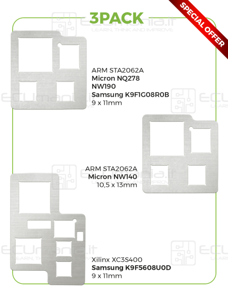 Kit 3 Dime di posizionamento NAND