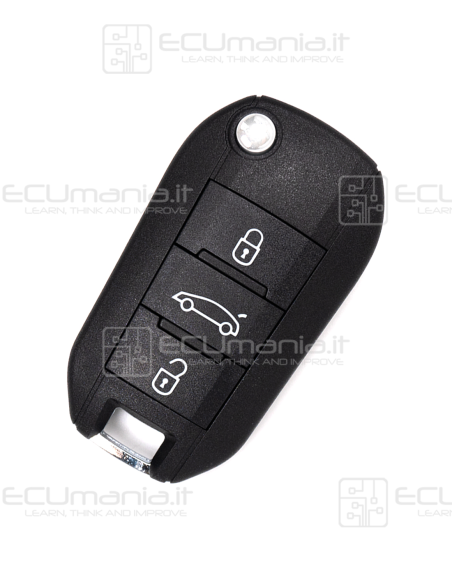 Chiave Radiocomando KRC-CIT-004x, 3 tasti, VA2 / HU83, 434MHz, Transponder Hitag2 PCF7941