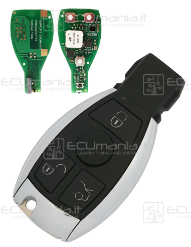 Chiave Radiocomando KRC-MER-001D, 3 tasti,...