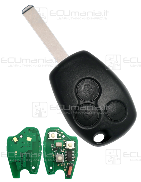 Chiave Radiocomando KRC-REN-012, 3 tasti, VA2