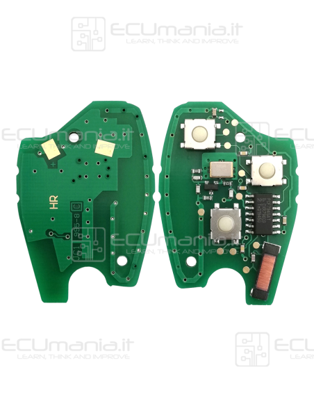 Chiave Radiocomando KRC-REN-012, 3 tasti, VA2