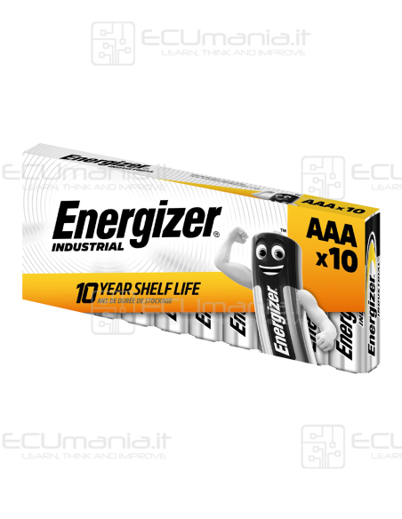 Batteria Energizer Alcalina Professionale Ministilo AAA, 1.5V, Confezione da 10