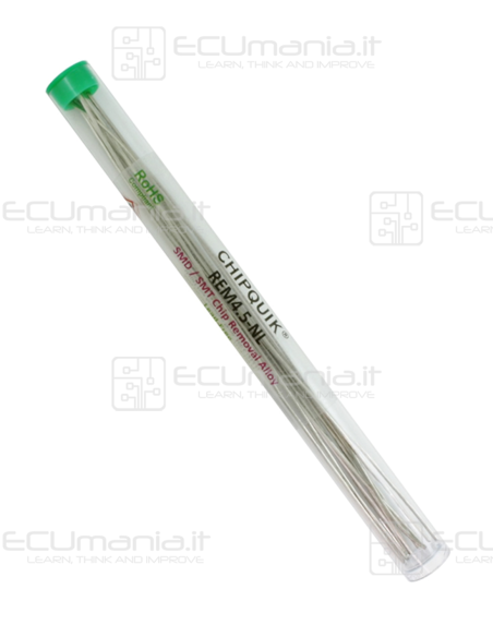 MagicAlloy, Lega per rimozione SMD, Filamenti da 9x15cm (1.35m), Punto di Fusione 79-91°C, Lead FREE