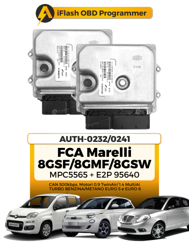 Modulo ECU FCA Marelli 8GSF / 8GMF HW5xx, 8GSW HW6xx