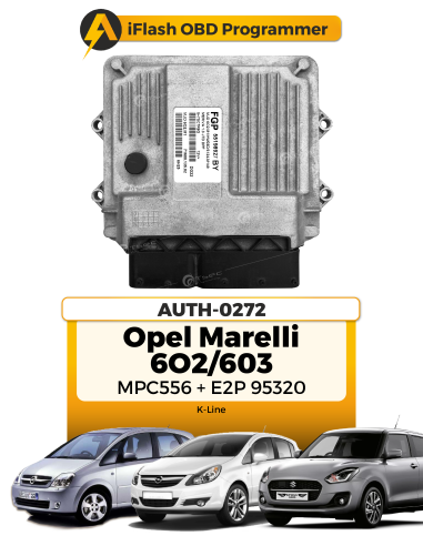 Modulo ECU Opel Marelli 6O2 / 6O3 MPC563, Flash M58BW016 / S29CL016J, 95320