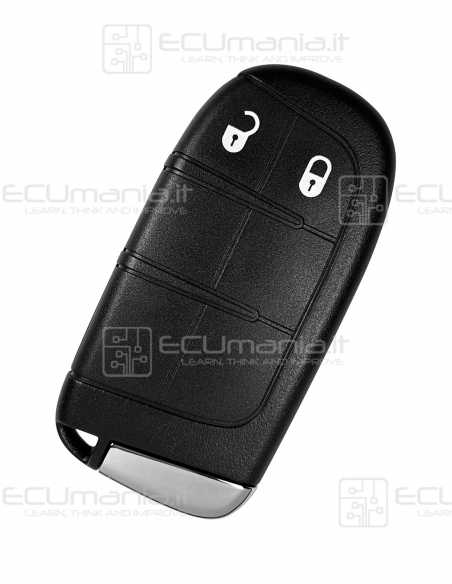 Radiocomando Keyless KRC-FIA-007, 2 / 3 tasti, Hitag 128bit AES 4A PCF7953M, Lama emergenza SIP22