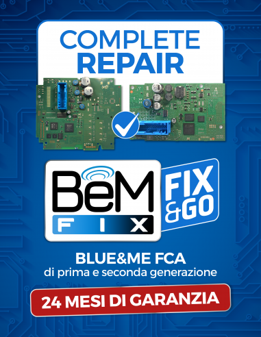 BeMFIX Fix&Go, Riparazione completa Blue&Me FCA