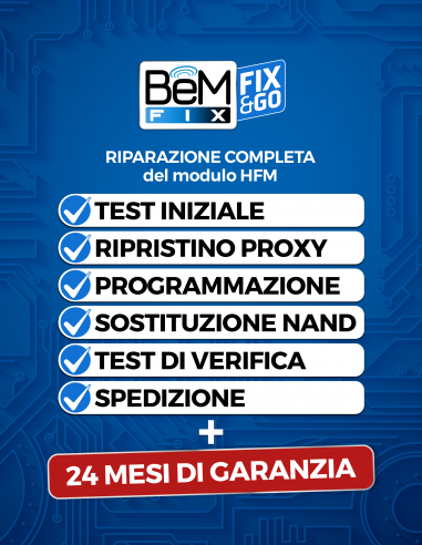 BeMFIX Fix&Go, Riparazione completa modulo HFM