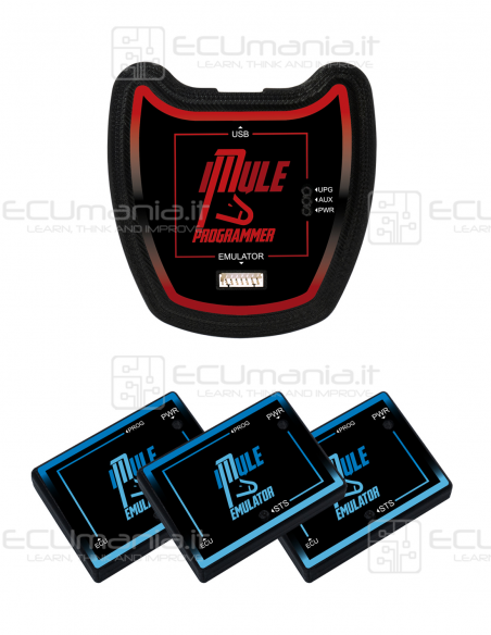 iMule Pack Plus 3, include 3 iMule Emulator, iMule Programmer e Software di Gestione