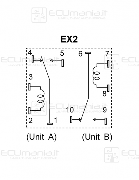 Relay Nexem EX2-2U1S, REL-NEX-001