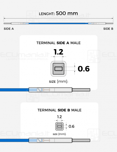 Interconnection Cable – MCON 1.2 × 0.6 mm Male...